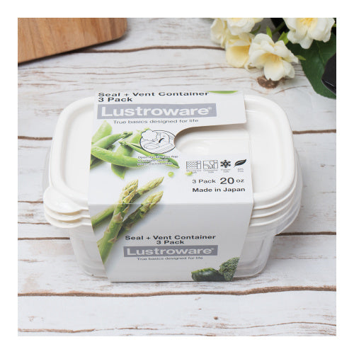 Lustroware No Wrap Food Container (Pack of 3)