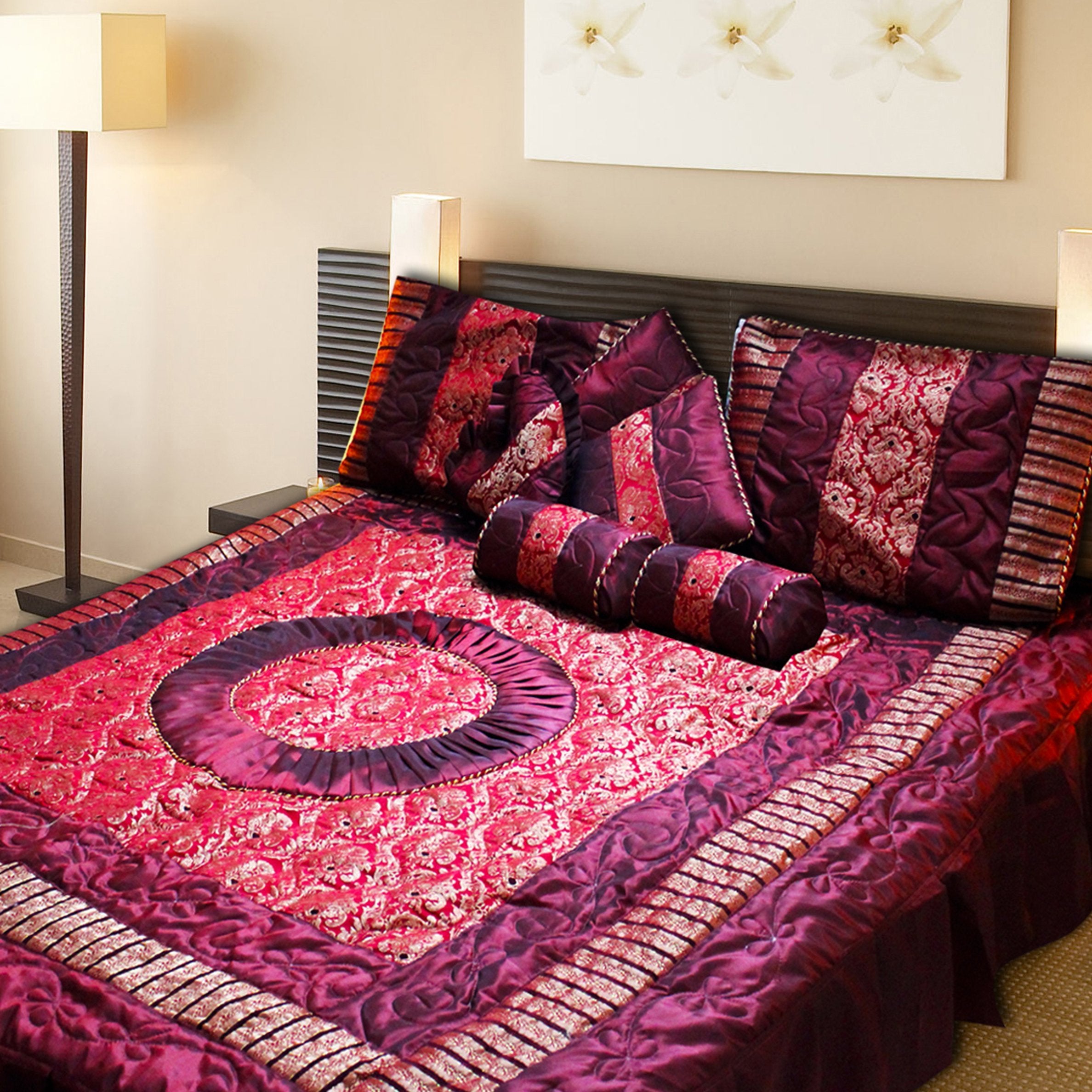 8 Pieces Fancy Bridal Set in Jamawar & Tavta Fabric