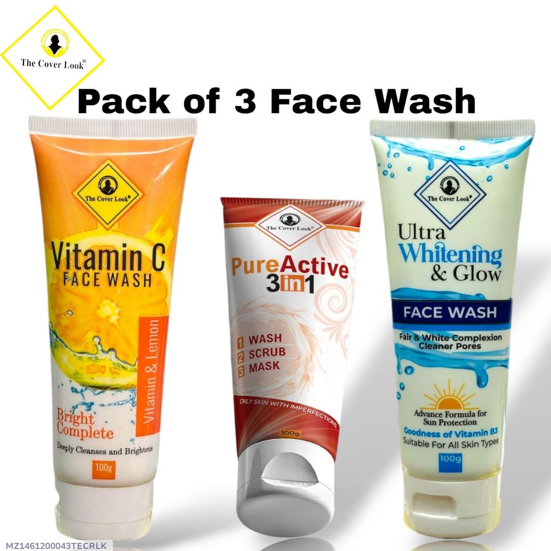 3 in 1 Vitamin C, All In One – Scrub, Mask, Face Wash, Whitening And Brightening