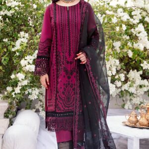 3PC Heavy Suit Front shirt heavy Cross Stiched shirt embroidery
