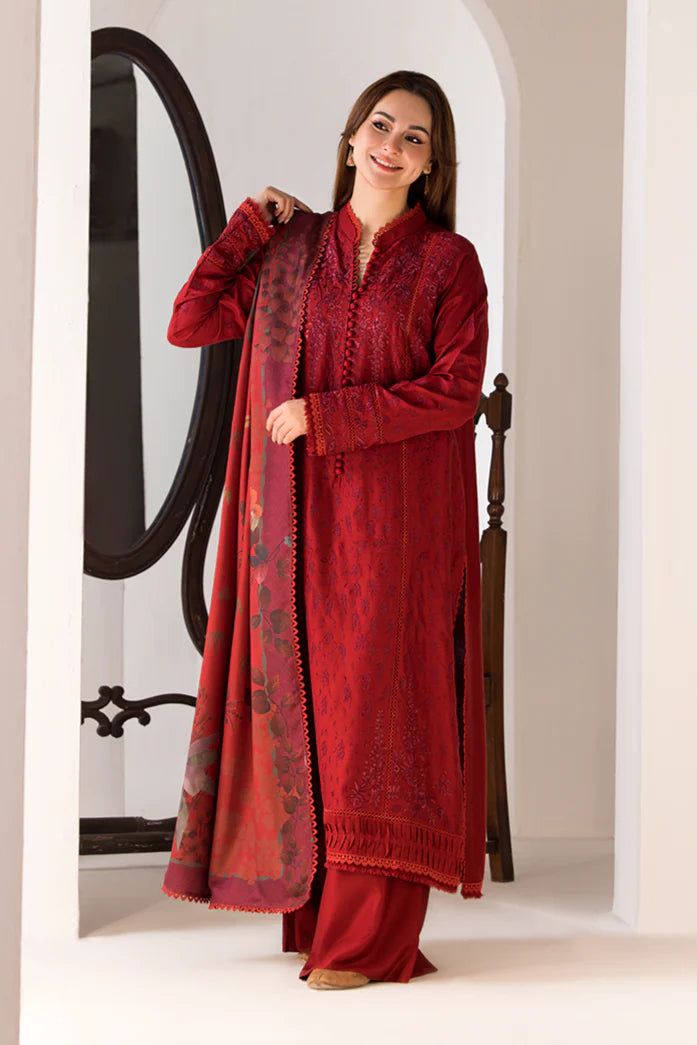 3PC Heavy Suit Front shirt heavy Cross Stiched shirt embroidery
