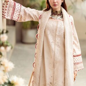3PC Heavy Chiken Kari Suit Front shirt heavy Chiken Kari Lazer Cut shirt embroidery