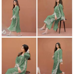 2PC Heavy Suit Front shirt heavy shirt embroidery