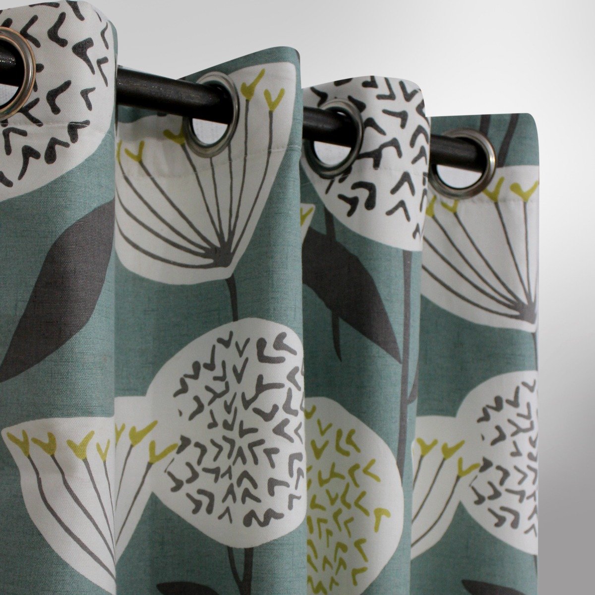 Tulip Floral – Curtain With Lining Single Panel – 46” x 96”