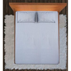 King Sized Fitted Sheet with 2 Free Pillow Covers – White Lining