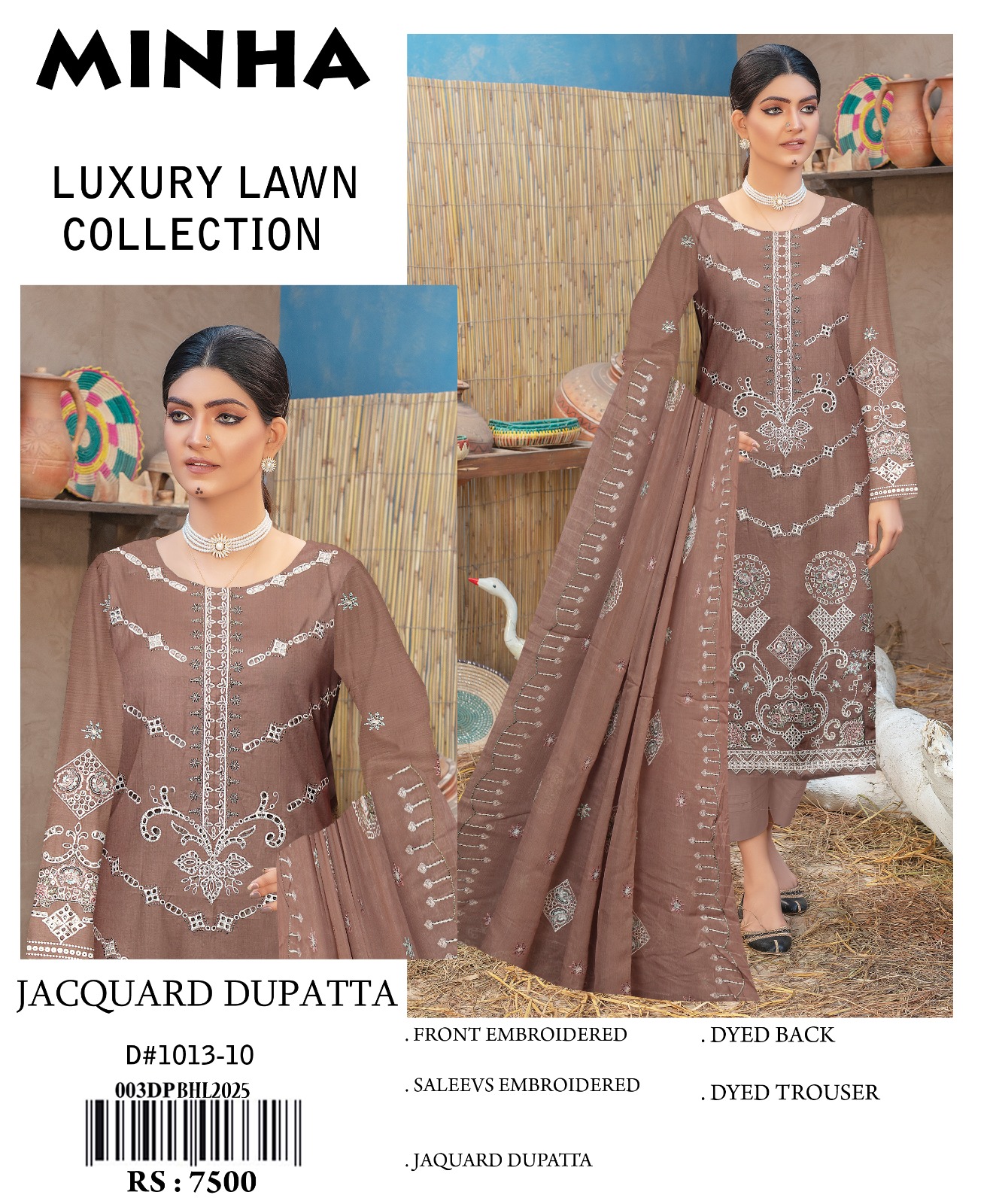 Minha Luxury Lawn 3PCs
