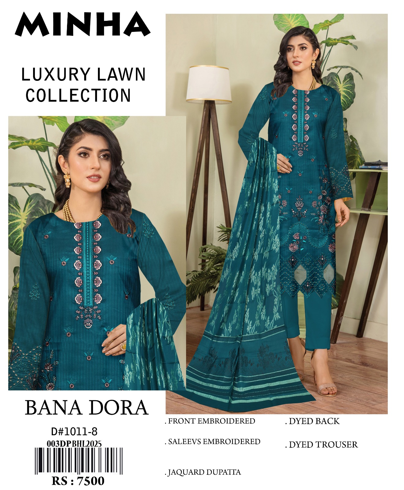 Minha Luxury Lawn 3PCs