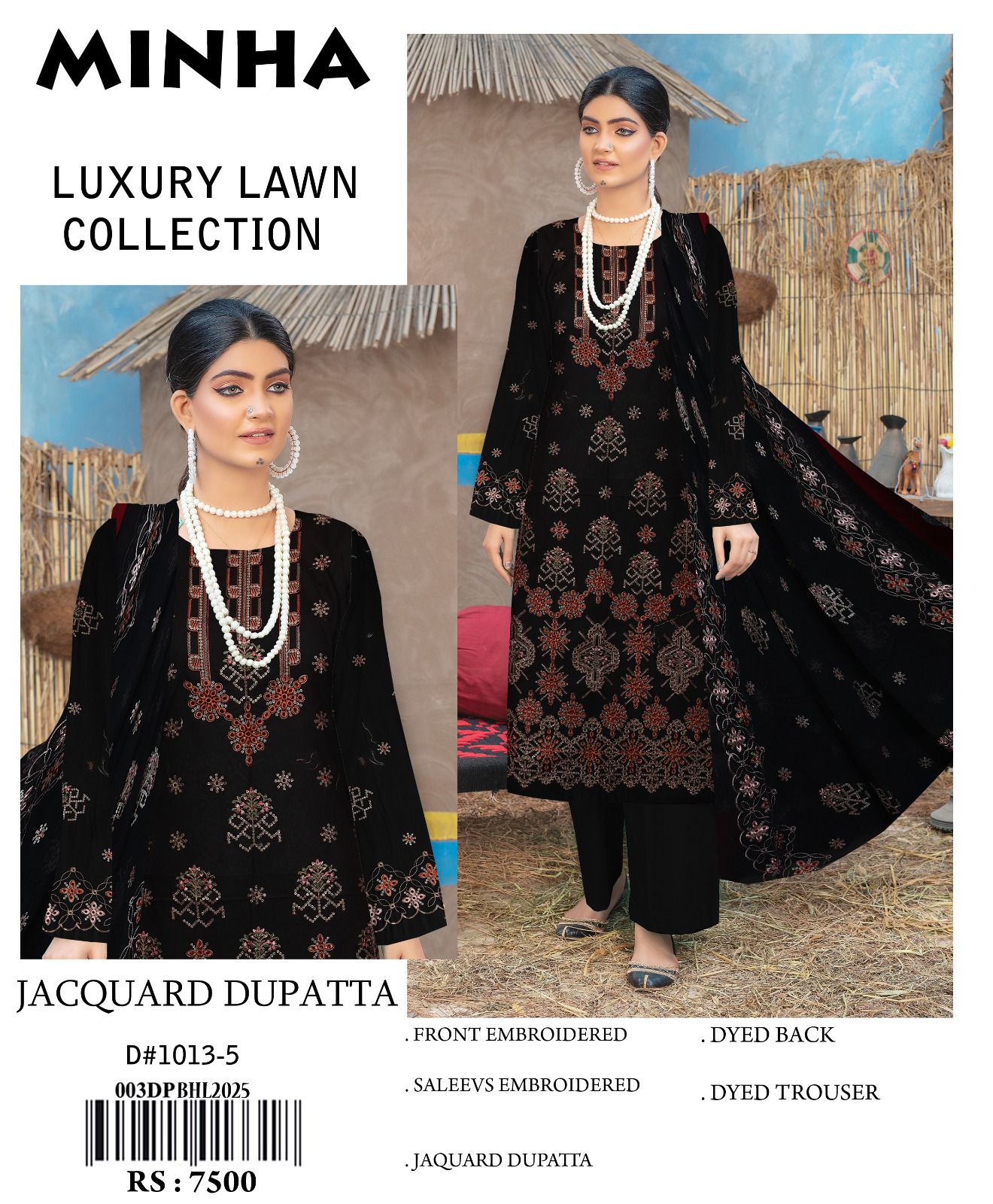 Baroque digital Print Fancy Sequence Dupatta