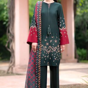 3PC Heavy Suit Front shirt heavy Crosstich shirt embroidery