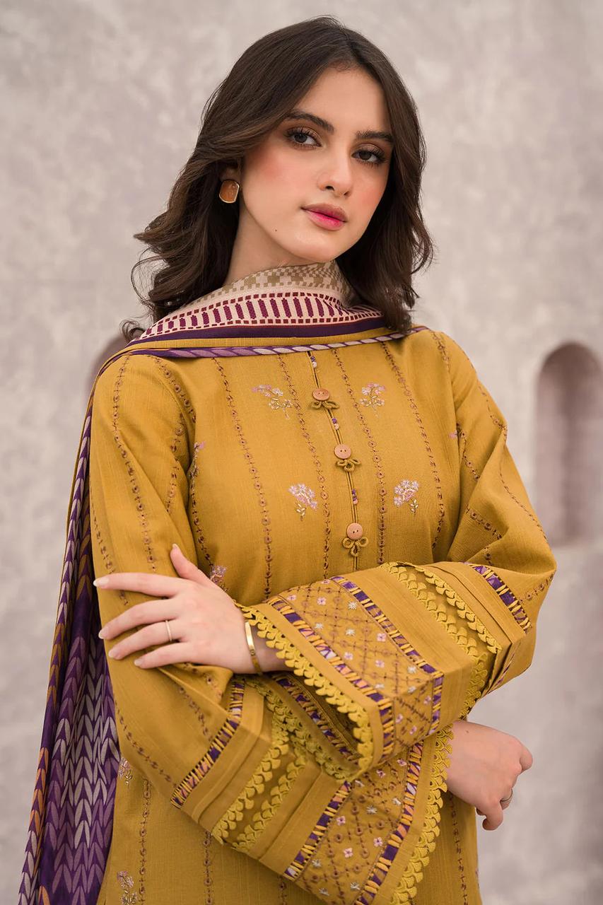 3PC Heavy Suit Front shirt Daman embroidery