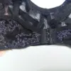 Black Jersey Net Bra - Image 3