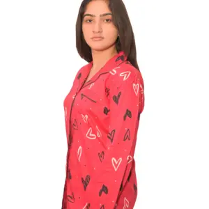 Cotton Ladies Red Night Dress