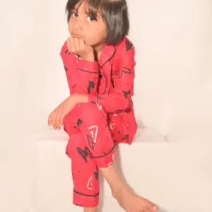 Floral Printed Red kids’ Correct Sleepingsi