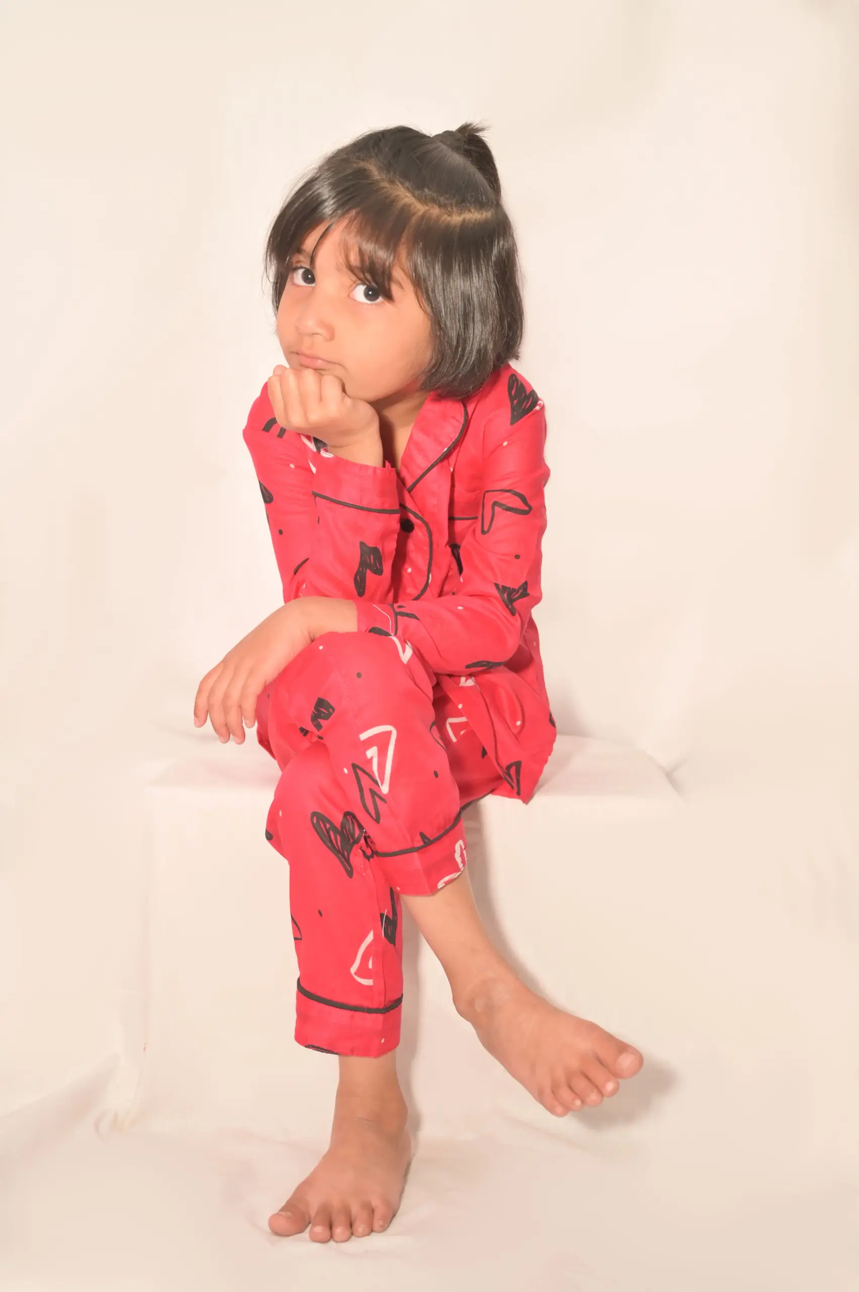 Floral Printed Red kids’ Correct Sleepingsi