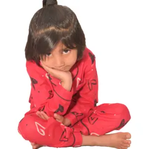Floral Printed Red kids’ Correct Sleepingsi