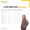 Trend Beat Women's Cotton Printed Night Suit Set (Large, Dark Blue) - Image 3