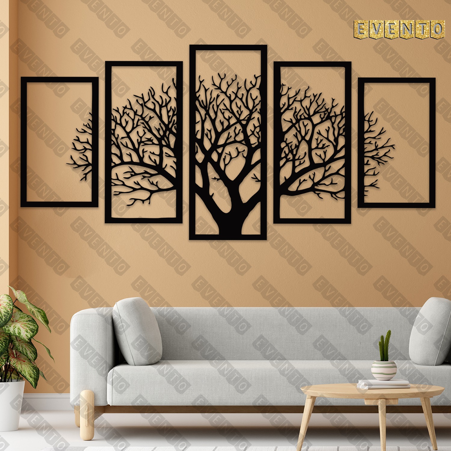 Laser Cut Hanging Tree Wall Decor