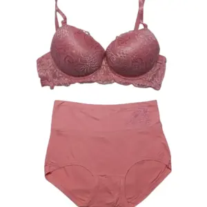 Rose Bloom Push-Up Bra and Panty Set