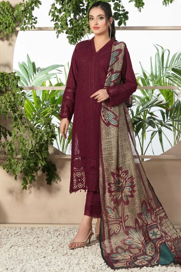 Cahrizma, 3PC Heavy Suit Front shirt heavy Chiken Kari shirt embroidery