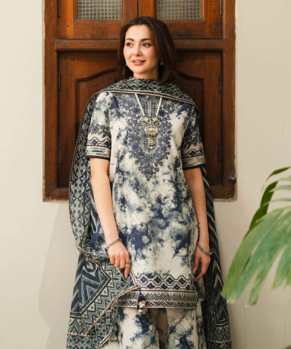 Cotton Printed Front , back , Sleeves and Embriodered Patch