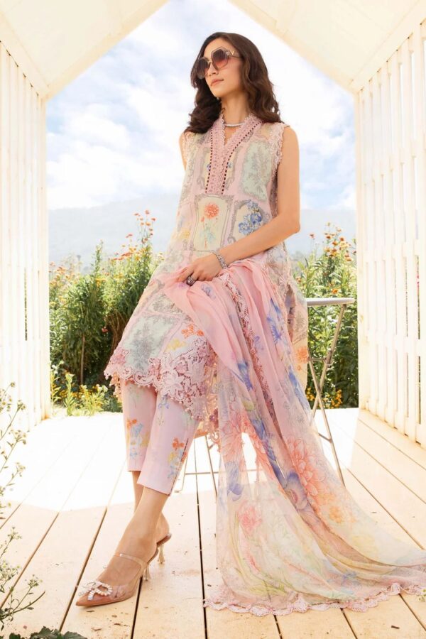Printed Cotton Front, Back , Sleeves and embroidered patch - Image 2