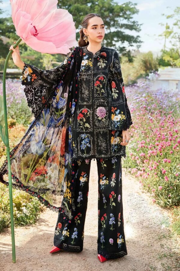 Printed Cotton Front, Back , Sleeves and embroidered patch