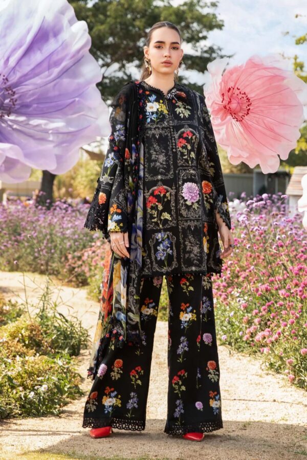 Printed Cotton Front, Back , Sleeves and embroidered patch - Image 3