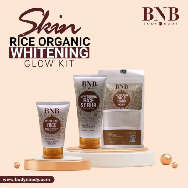 BNB Rice Brightening FaceWash, Scrub, Mask - Image 3