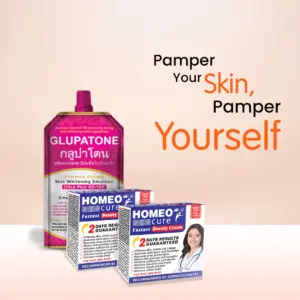 1 x Glupatone 50ml, 1 x Homeo Cure Beauty Cream